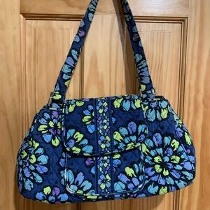 Vera Bradley Indigo Pop Purse Handbag retired